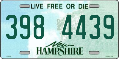 NH license plate 3984439