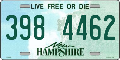 NH license plate 3984462