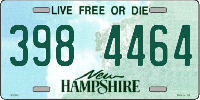 NH license plate 3984464