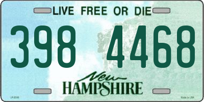 NH license plate 3984468