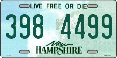 NH license plate 3984499