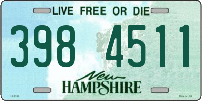 NH license plate 3984511