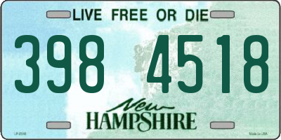 NH license plate 3984518
