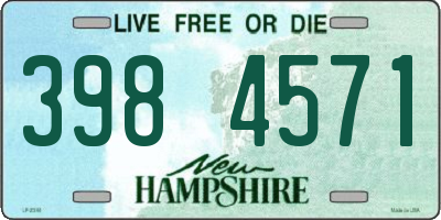 NH license plate 3984571