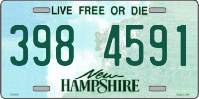 NH license plate 3984591