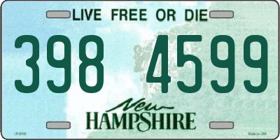 NH license plate 3984599