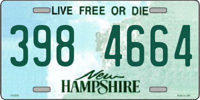 NH license plate 3984664
