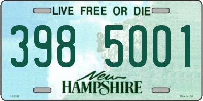 NH license plate 3985001