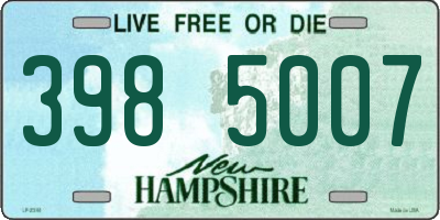 NH license plate 3985007