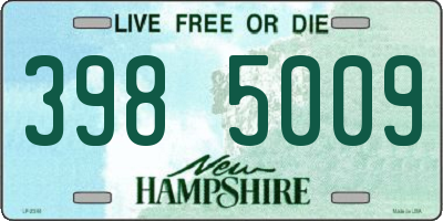 NH license plate 3985009