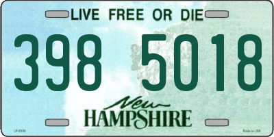 NH license plate 3985018