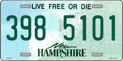 NH license plate 3985101