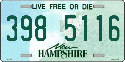 NH license plate 3985116