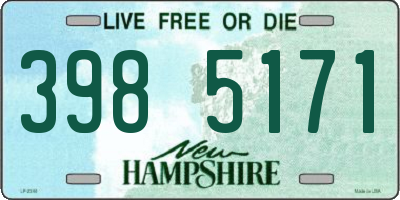 NH license plate 3985171