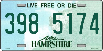 NH license plate 3985174