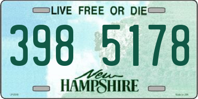 NH license plate 3985178