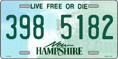 NH license plate 3985182