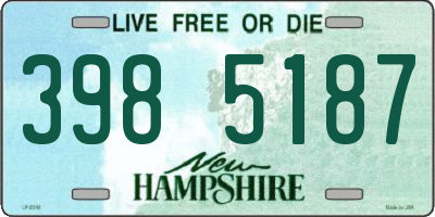 NH license plate 3985187