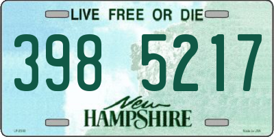 NH license plate 3985217