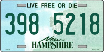 NH license plate 3985218