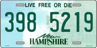 NH license plate 3985219