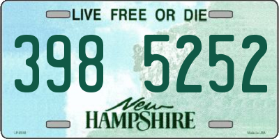 NH license plate 3985252