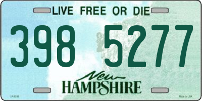 NH license plate 3985277