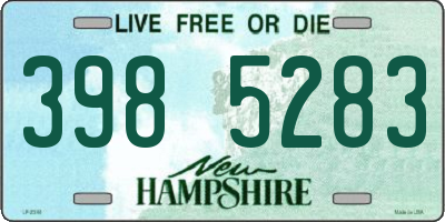 NH license plate 3985283