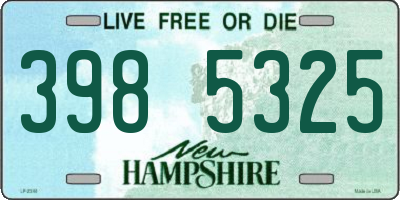 NH license plate 3985325