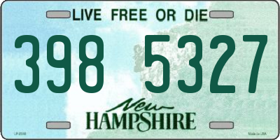 NH license plate 3985327