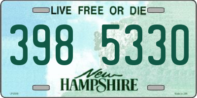 NH license plate 3985330
