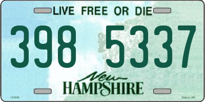NH license plate 3985337