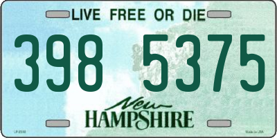 NH license plate 3985375