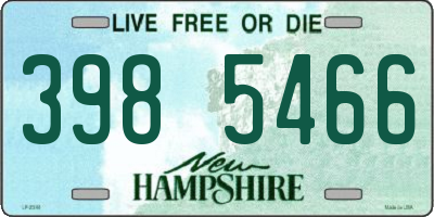 NH license plate 3985466