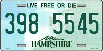 NH license plate 3985545