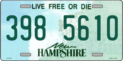 NH license plate 3985610