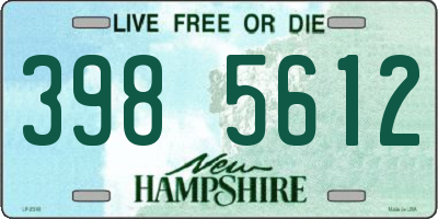 NH license plate 3985612