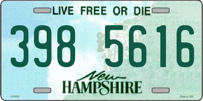 NH license plate 3985616
