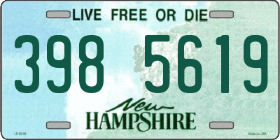 NH license plate 3985619