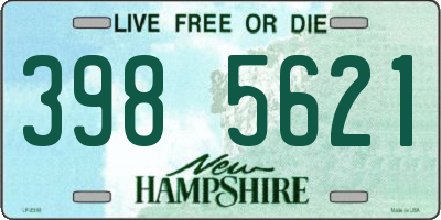 NH license plate 3985621