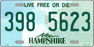 NH license plate 3985623