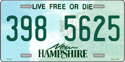NH license plate 3985625