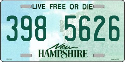 NH license plate 3985626