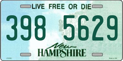 NH license plate 3985629