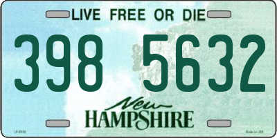 NH license plate 3985632