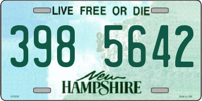 NH license plate 3985642