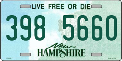 NH license plate 3985660