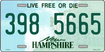 NH license plate 3985665