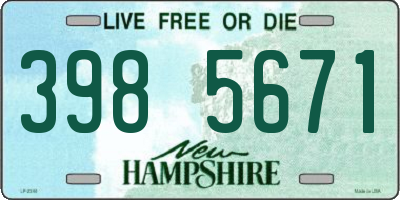 NH license plate 3985671