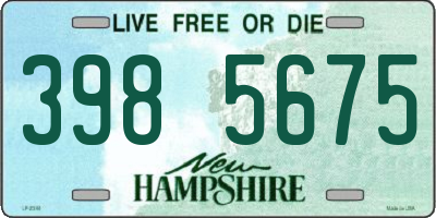 NH license plate 3985675